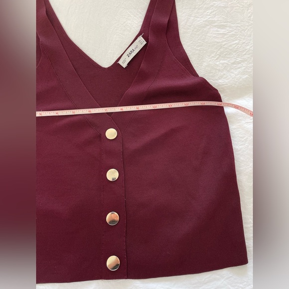 ZARA Cropped Knit Top - Picture 2 of 5